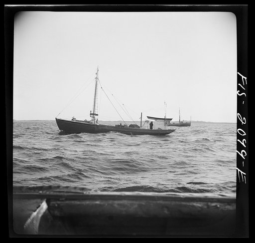 Untitled photo, possibly related to: Provincetown, Massachusetts. Aboard the Francis and Marion, a Portuguese drag trawler, fishing off Cape Cod