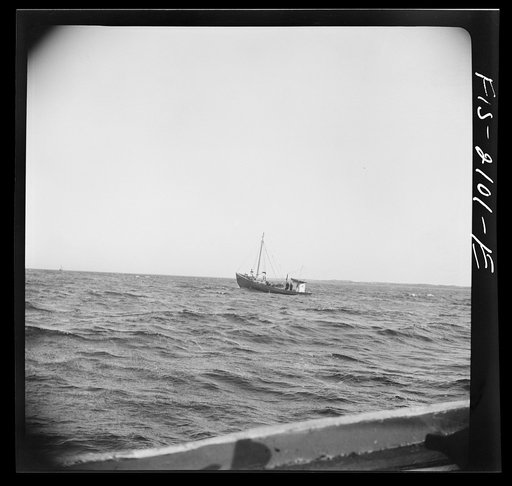 Untitled photo, possibly related to: Provincetown, Massachusetts. Aboard the Francis and Marion, a Portuguese drag trawler, fishing off Cape Cod