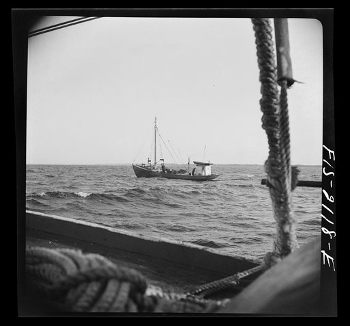 Provincetown, Massachusetts. Aboard the Francis and Marion, a Portuguese drag trawler, fishing off Cape Cod