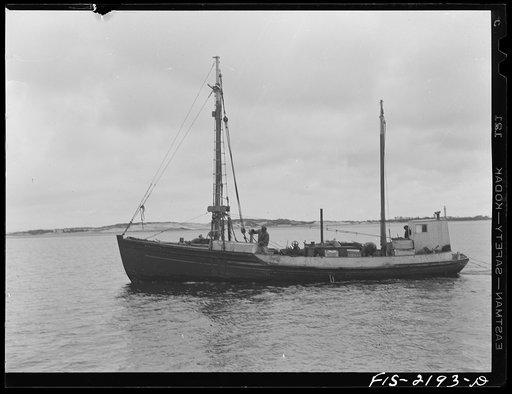 Untitled photo, possibly related to: Cape Cod Bay, Massachusetts. Drag trawler