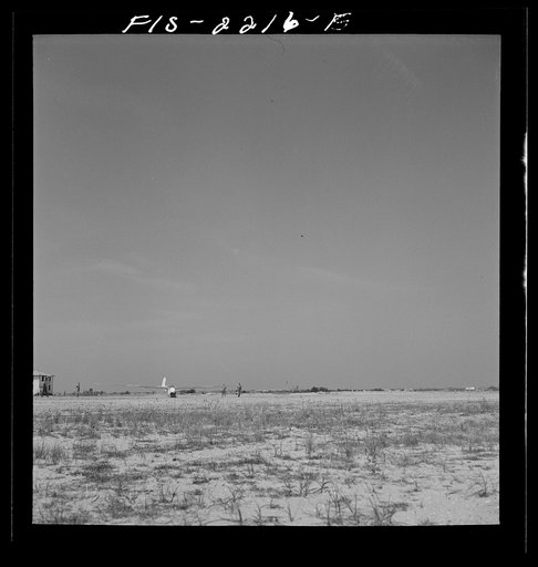 Untitled photo, possibly related to: Parris Island, South Carolina. U.S. Marine Corps glider detachment training camp. Trainee ready for flight
