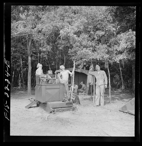 Untitled photo, possibly related to: Parris Island, South Carolina. Scenes and activities at the U.S. Marine Corps glider detachment training camp. A barrage balloon winch