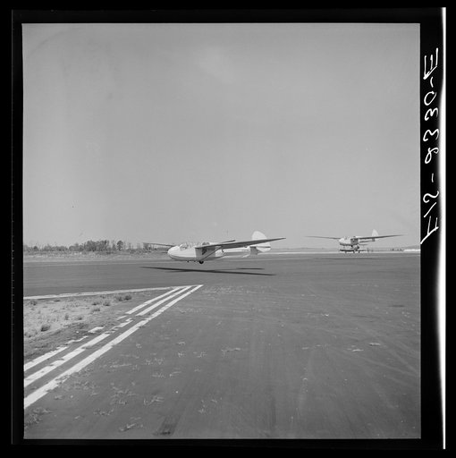 Untitled photo, possibly related to: Parris Island, South Carolina. U.S. Marine Corps glider detachment training camp. Glider planes in flight