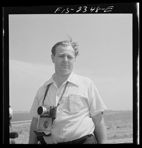 Alfred T. Palmer, U.S. Office of War Information photographer at the U.S. Marine glider detachment training camp, Parris Island, South Carolina