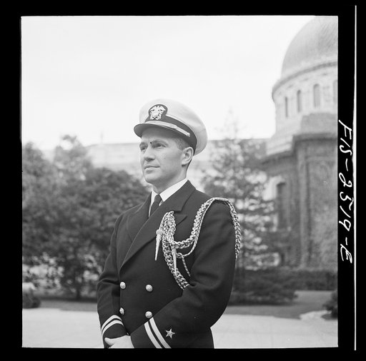 Annapolis, Maryland. Lieutenant K.K. Martineau, aide to the superintendent