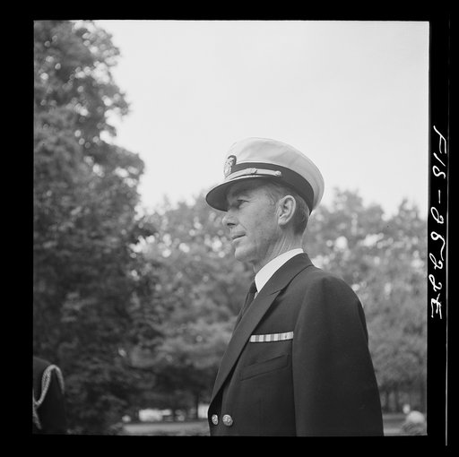 Annapolis, Maryland. Rear Admiral Beardall, Superintendent of the U.S. Naval Academy