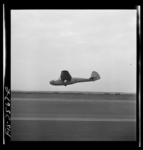 A scene at the U.S. Marine Corps glider detachment training camp at Parris Island, South Carolina.