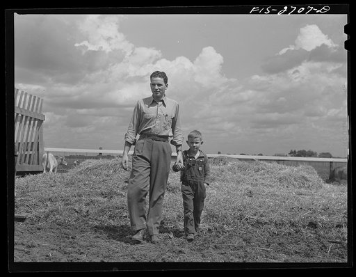 The dairy husbandry farm at Iowa State College used for both teaching and experimental purposes. Ames, Iowa