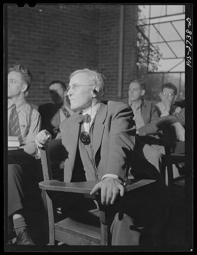 Untitled photo, possibly related to: Doctor O.R. Sweeney, head of chemical and mining engineering, has been at the college for twenty years. He has been outstanding in developing byproducts from agricultural wastes. Iowa State College. Ames, Iowa