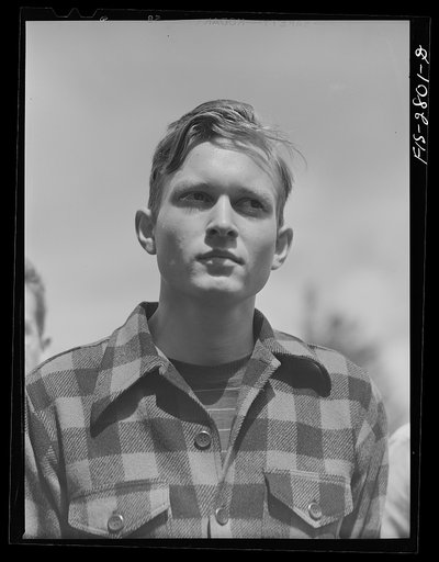 Jack Lange, a junior in forestry, from Maywood, Illinois. Iowa State College. Ames, Iowa