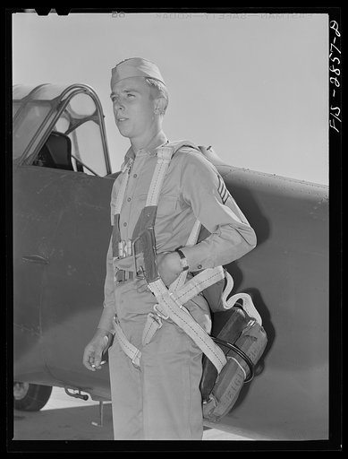 A "Flying Sergeant" at Lake Muroc, California