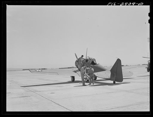 Untitled photo, possibly related to: Interceptor plane at Lake Muroc, California