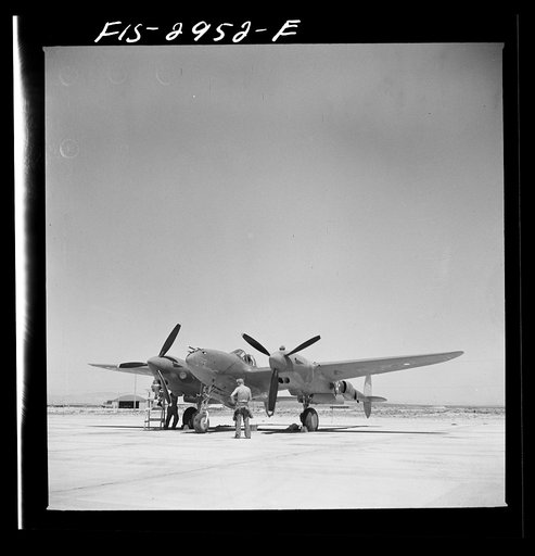 Interceptor plane. Lake Muroc, California