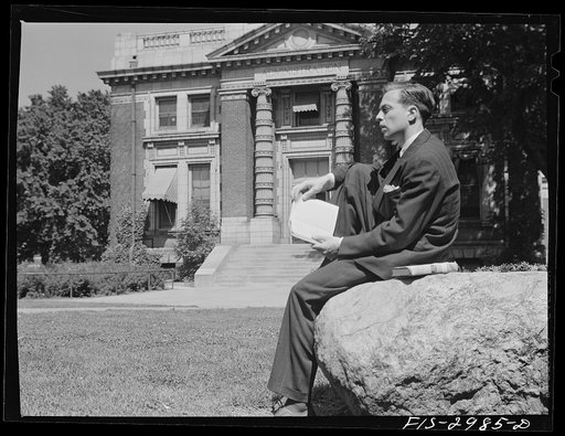 Jesse Younger on the campus. University of Nebraska, Lincoln