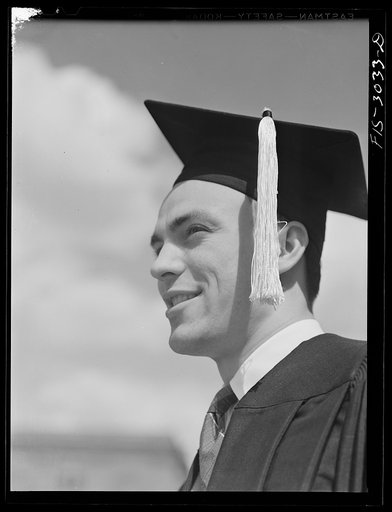 Bob Aden on graduation day. University of Nebraska, Lincoln