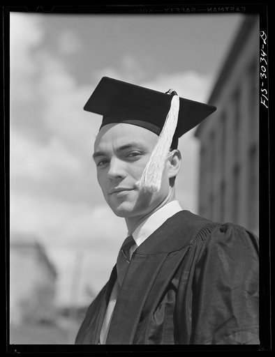 Bob Aden on graduation day. University of Nebraska, Lincoln