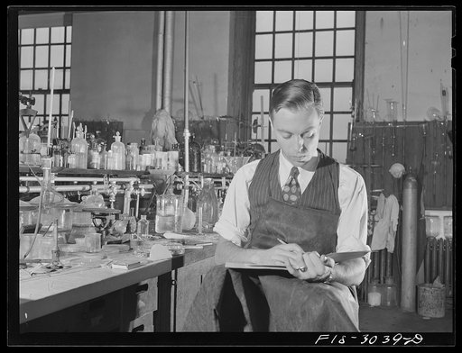 Jesse Younger in the chemistry lab. University of Nebraska, Lincoln