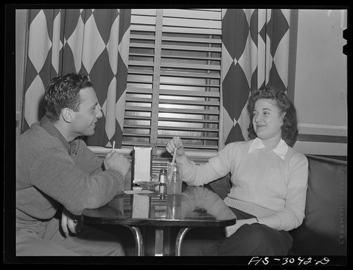 Undergraduates in the grill at the student union. University of Nebraska, Lincoln