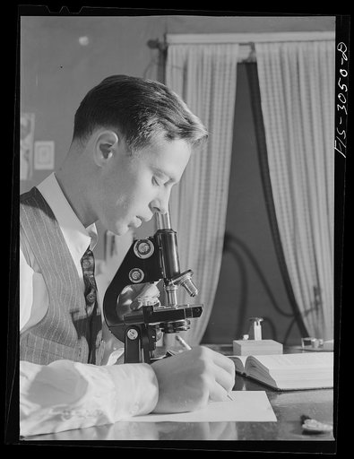 Jesse Younger studying in his room. University of Nebraska, Lincoln