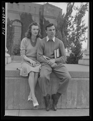 Untitled photo, possibly related to: Bob Aden and his wife, Marion, University of Nebraska, Lincoln