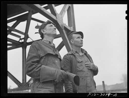 Untitled photo, possibly related to: Douglas Dam, Tennessee. Tennessee Valley Authority (TVA). Workmen
