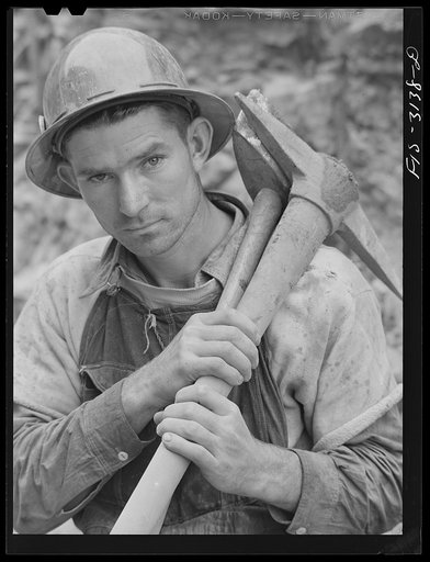 Douglas Dam, Tennessee. Tennessee Valley Authority (TVA). Worker