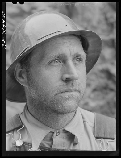 Douglas Dam, Tennessee. Tennessee Valley Authority (TVA). Worker