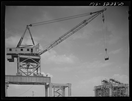 Untitled photo, possibly related to: Douglas Dam, Tennessee. Tennessee Valley Authority (TVA). Construction