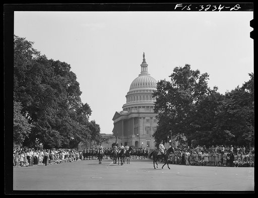 Untitled photo, possibly related to: Washington, D.C. Paratroopers at the Memorial Day parade