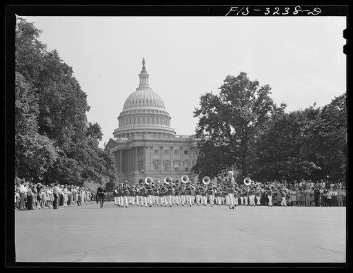 Untitled photo, possibly related to: Washington, D.C. Paratroopers at the Memorial Day parade
