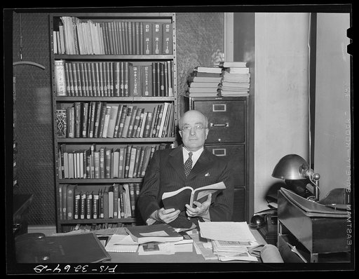 Untitled photo, possibly related to: Washington, D.C. Dr. Arthur W. Hummel, Sr., Chief of the Oriental Division of the Library of Congress