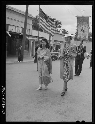 In the parade of the Festival of the Holy Ghost, Novato, California