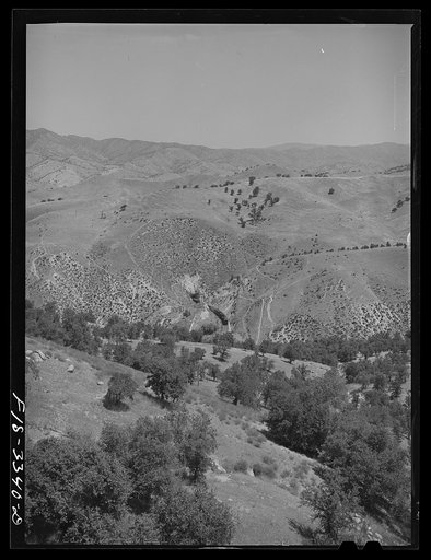Kern County, California. Arid country in the mountains