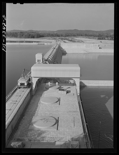Untitled photo, possibly related to: Watts Bar Dam, Tennessee. Tennessee Valley Authority (TVA)