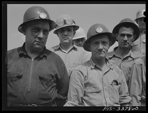 Untitled photo, possibly related to: Watts Bar Dam, Tennessee. Tennessee Valley Authority (TVA). Workers