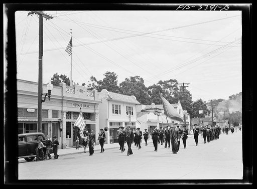 Parade of the Portuguese-American Festival of the Holy Ghost at Novato, California