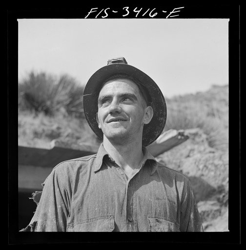 Kern County, California. Tungsten Chief Mine. Miner