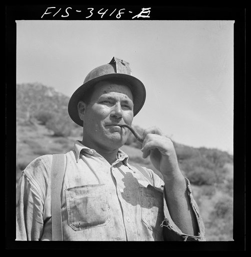Kern County, California. Tungsten Chief Mine. Miner