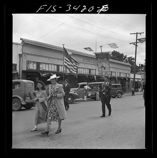 In the parade of the Festival of the Holy Ghost, a Portuguese-American celebration. Novato, California