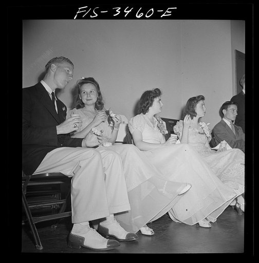 Greenbelt, Maryland. Federal housing project. Intermission at the senior prom