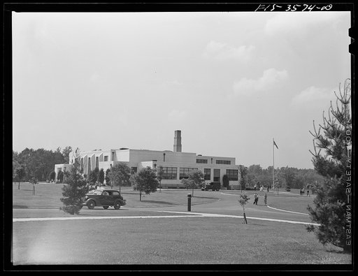 Greenbelt, Maryland. Elementary school used as community center in the evenings