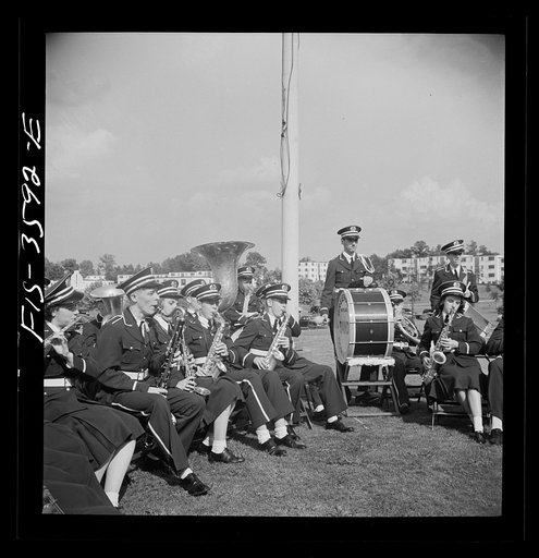 Untitled photo, possibly related to: Greenbelt, Maryland. The Greenbelt High School band