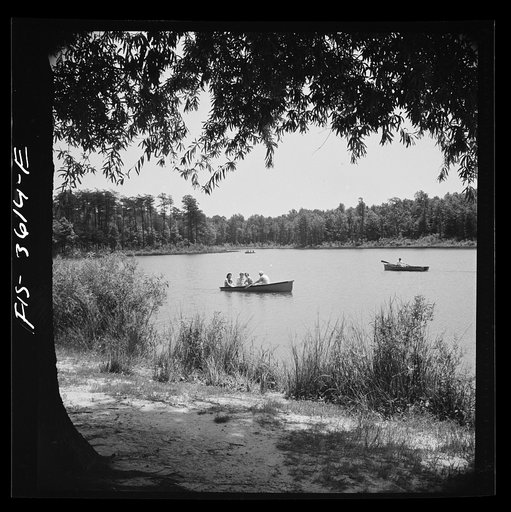 Greenbelt, Maryland. Boating on the artificial lake