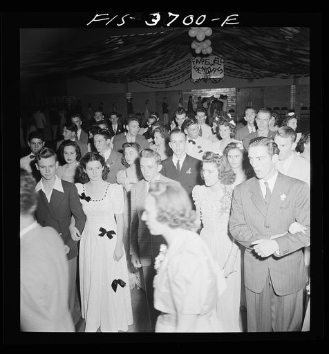 Untitled photo, possibly related to: Greenbelt, Maryland. Grand march at the senior prom