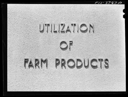 Legend on regional agricultural research laboratory. Albany, California