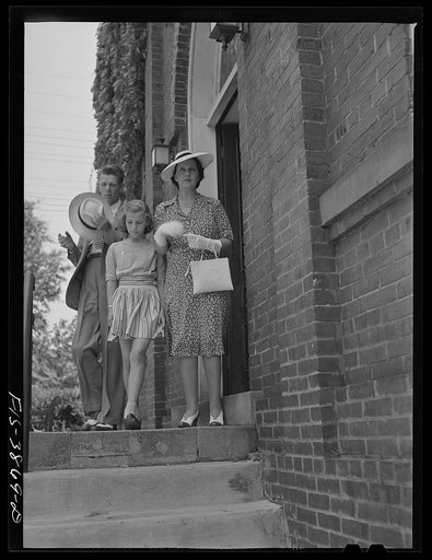 Untitled photo, possibly related to: Sheffield, Alabama (Tennessee Valley Authority (TVA)). The Halls attend the Christian Science church regularly