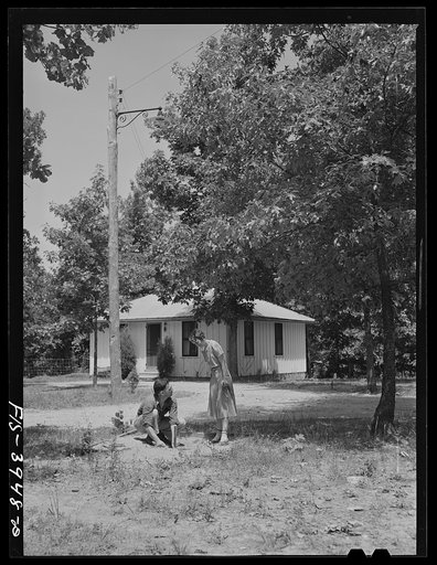Untitled photo, possibly related to: Lauderdale County, Alabama. Tennessee Valley Authority (TVA). Julien H. Case and his wife pitching horseshoes on their farm