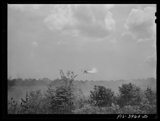 Untitled photo, possibly related to: Wilson Dam, Alabama (Tennessee Valley Authority (TVA)). Planes spread insecticide to kill malaria-carrying mosquitoes