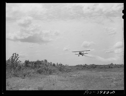 Wilson Dam, Alabama (Tennessee Valley Authority (TVA)). Spreading insecticide for malaria control