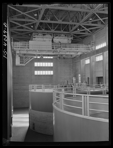 Untitled photo, possibly related to: Norris Dam, Tennessee (Tennessee Valley Authority (TVA)). Generators